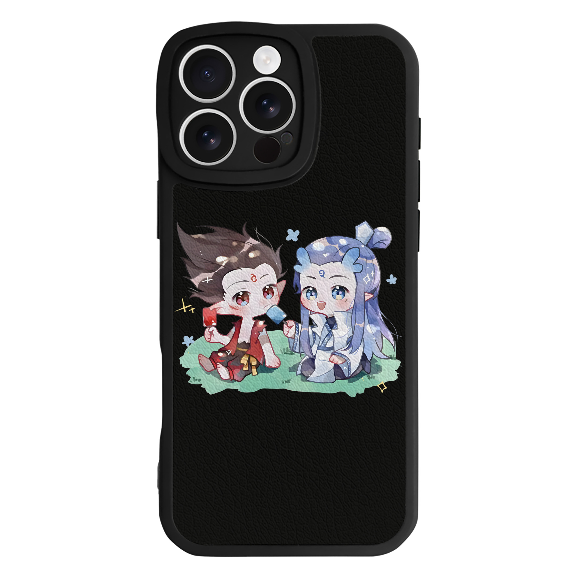 （画像用） Ne Zha 2 ナタ 魔童の大暴れ 【iPhone 16シリーズ対応】シリコンスマホケース（レザー調） 材質：シリコン